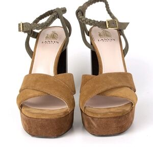 Lanvin Women's Tan Platform Sandals
